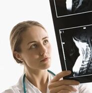 Osteokonondrosaren diagnostikoa X -Ray azterketa bat erabiliz zehazten da