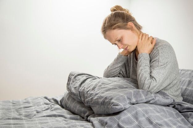 Lepoko mina, osteochondrosis cervikala dela eta