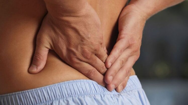 Beheko bizkarrean ondoeza, lumbar osteokondrosiarekin